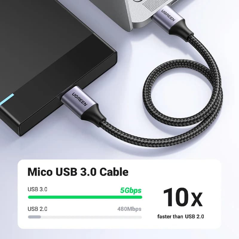 USB 3.0 Micro-B gyors töltő és adatkábel