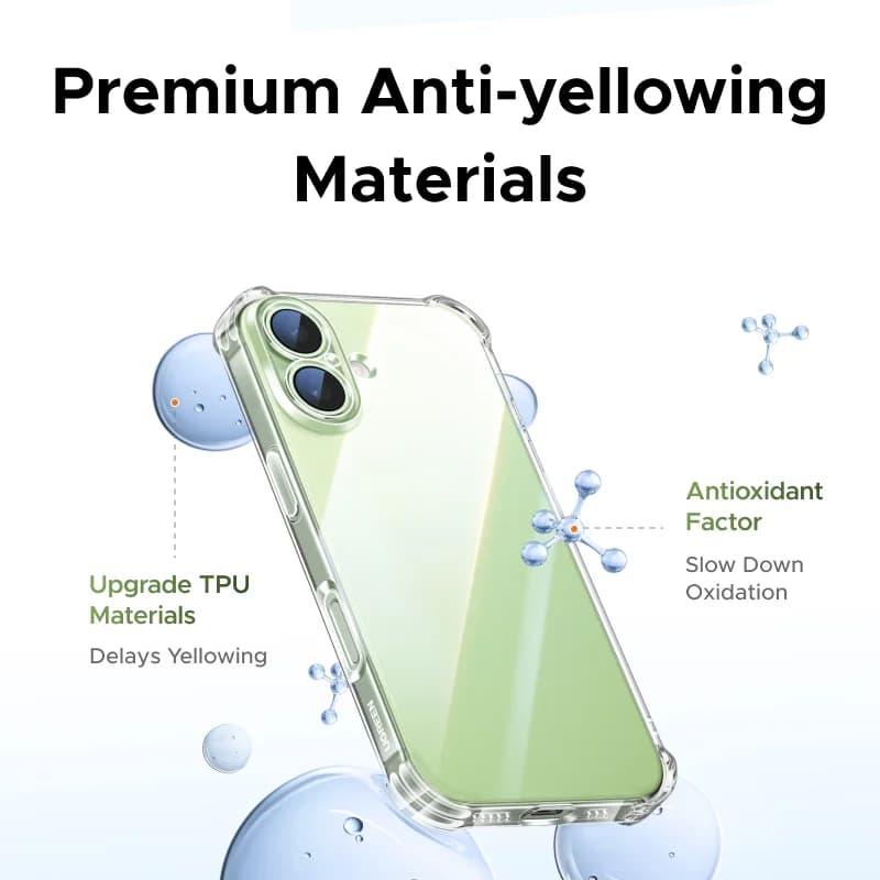 Átlátszó, légzsákos ütésálló tok iPhone-hoz