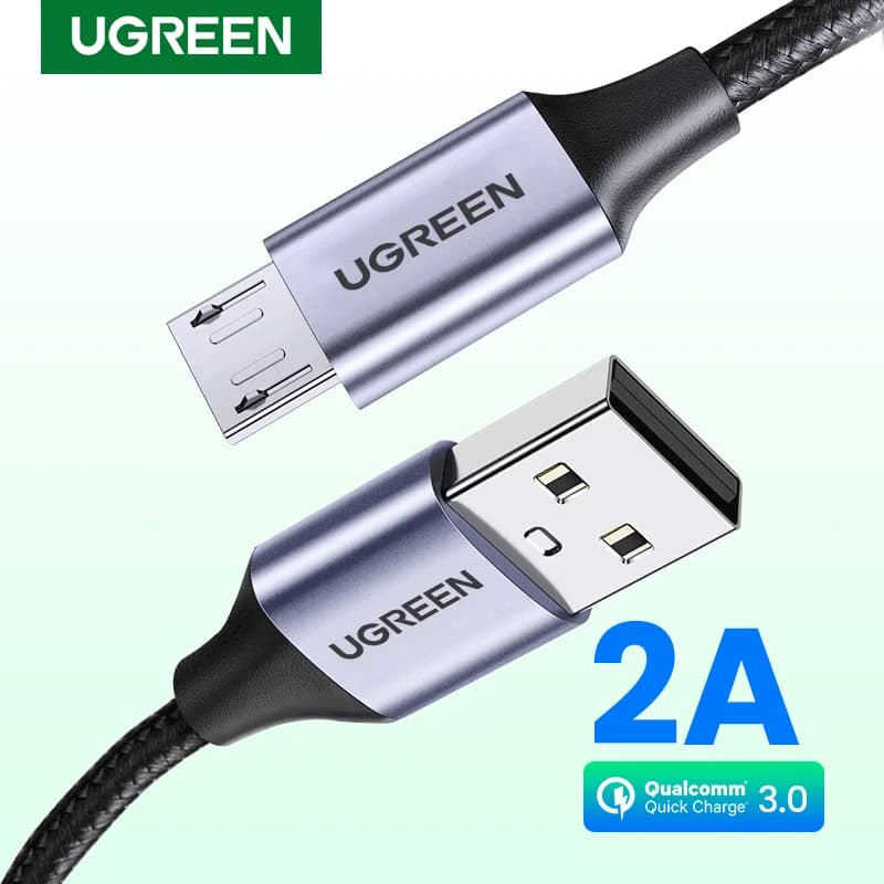 Micro USB kábel, 2A, nejlon szőtt