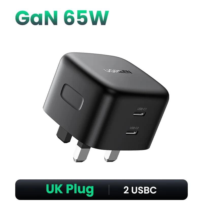 100W GaN USB-C gyors töltő, UK dugóval