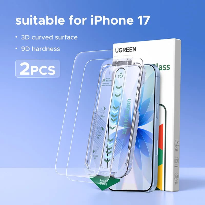 Edzett üveg képernyővédő iPhone-hoz, 2 darabos csomag