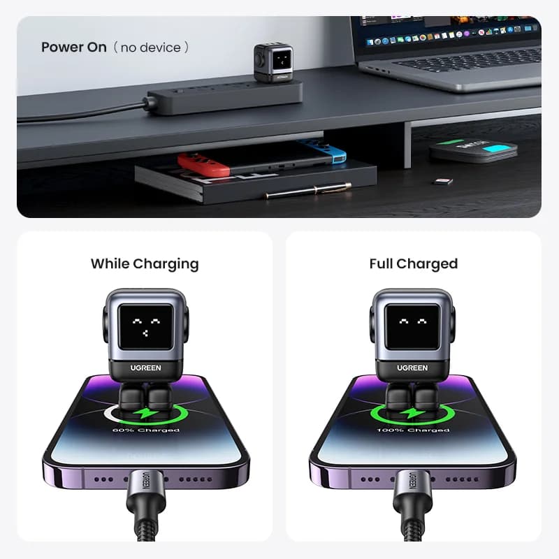 65W GaN USB-C Fali Töltő, US Csatlakozó