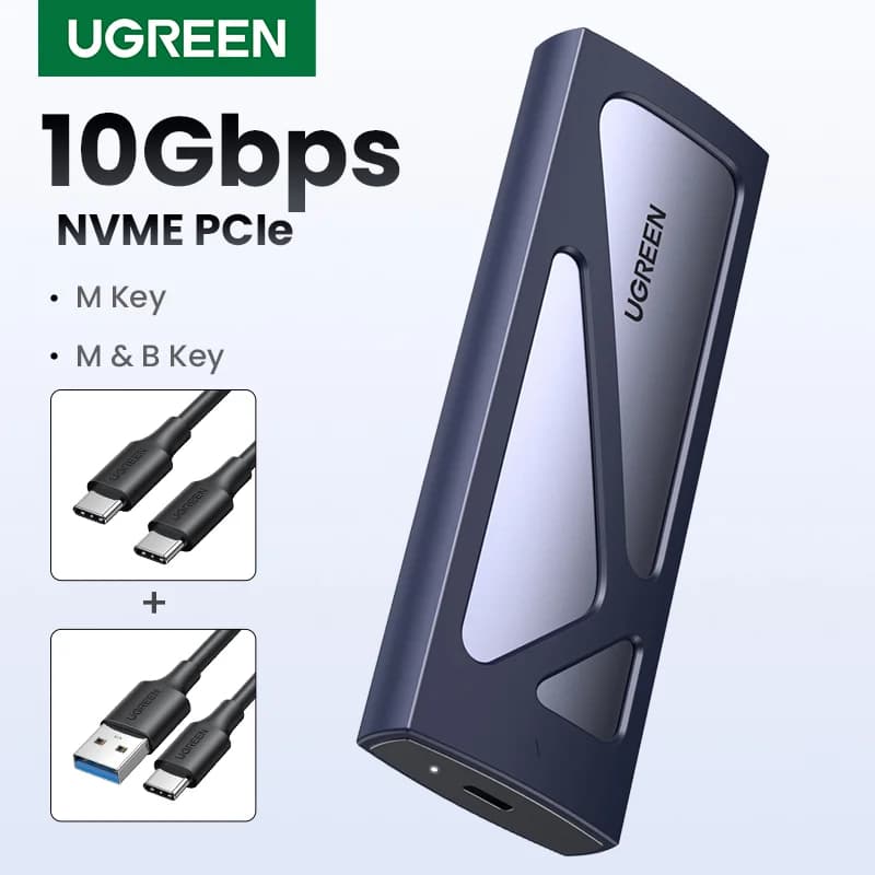 M.2 NVMe SSD ház USB-C 5Gbps