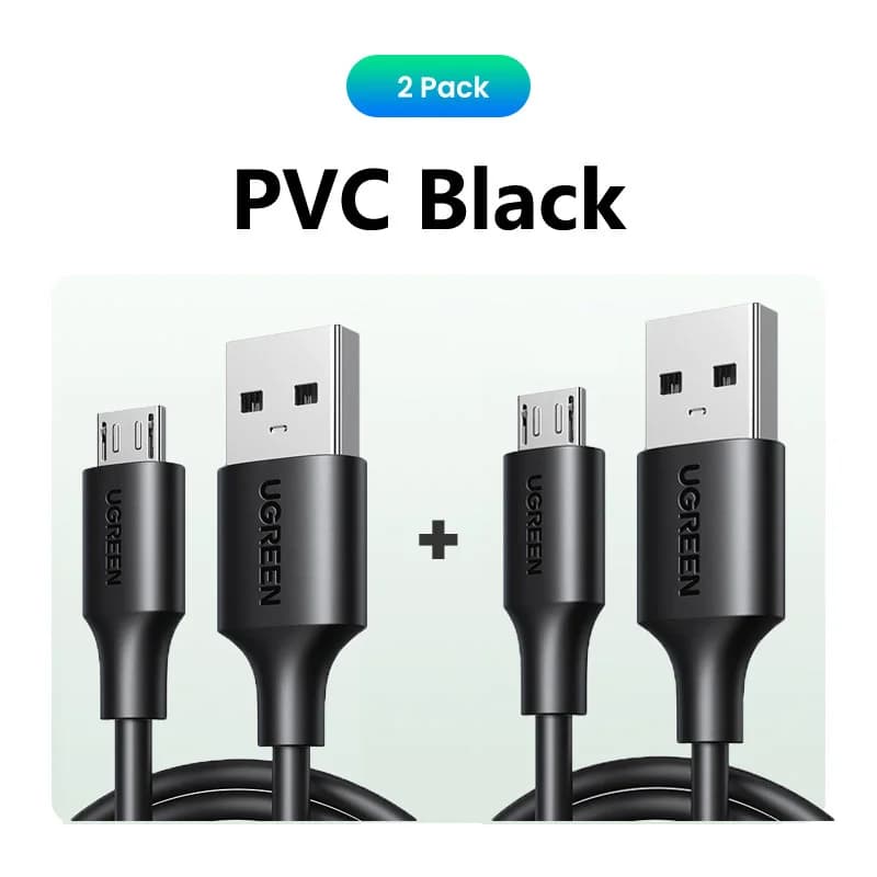 2 db-os Micro USB gyorstöltő kábel, 1,5m, 2A