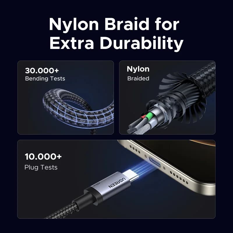 2 db-os USB-C - USB-C kábel, 60W PD gyors töltés
