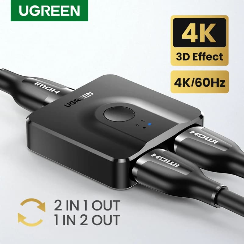 Kétirányú 4K HDMI elosztó és kapcsoló