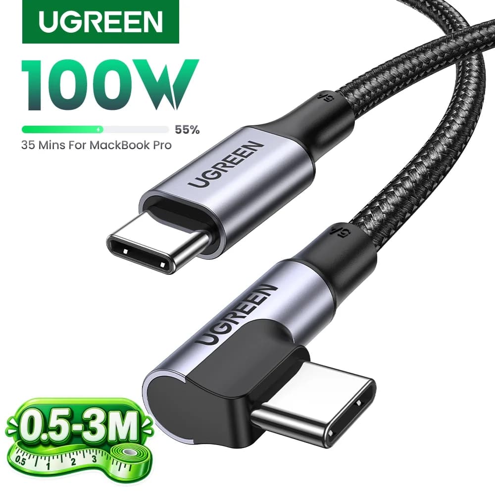 90 fokos USB-C kábel, 100W PD, Gaming