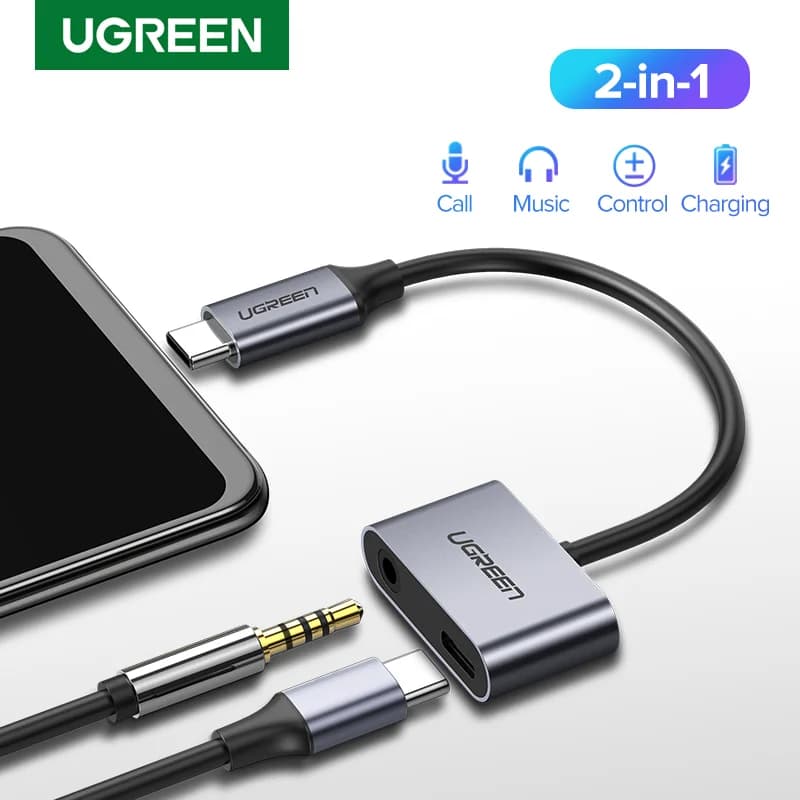 USB-C - 3.5mm AUX audio adapterkábel