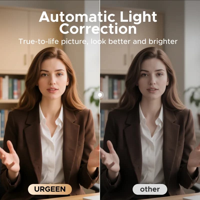 4K Webkamera, 8MP, Automatikus fókusz, Kettős mikrofon